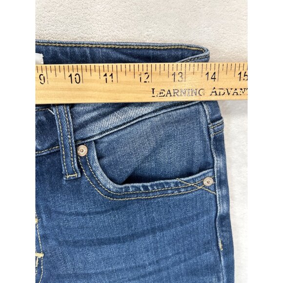 KanCan Jeans‎ Womens 5/26 Blue Denim Mid-Rise Skinny Dark Wash Button Fly - Picture 5 of 8